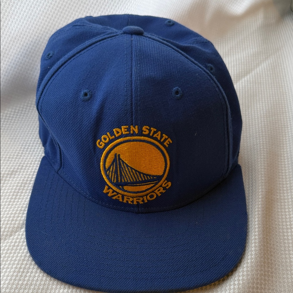 Golden State Warriors Mitchell & Ness Blue Snapback Cap